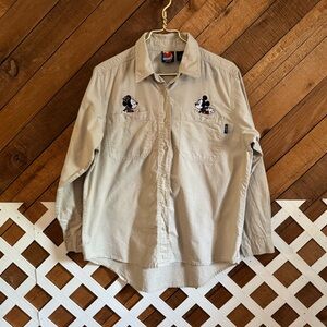 Vintage Mickey Unlimited Jerry Leigh embroidered Mickey Minnie Mouse top size M